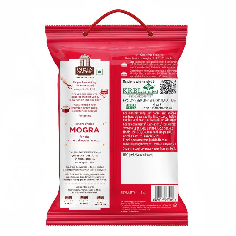 India Gate Basmati Rice - Mogra - 5 kg