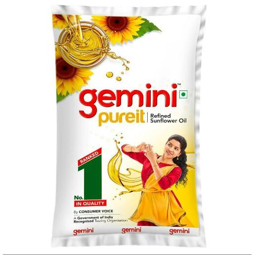 Gemini Refined Sunflower Oil - 840 g