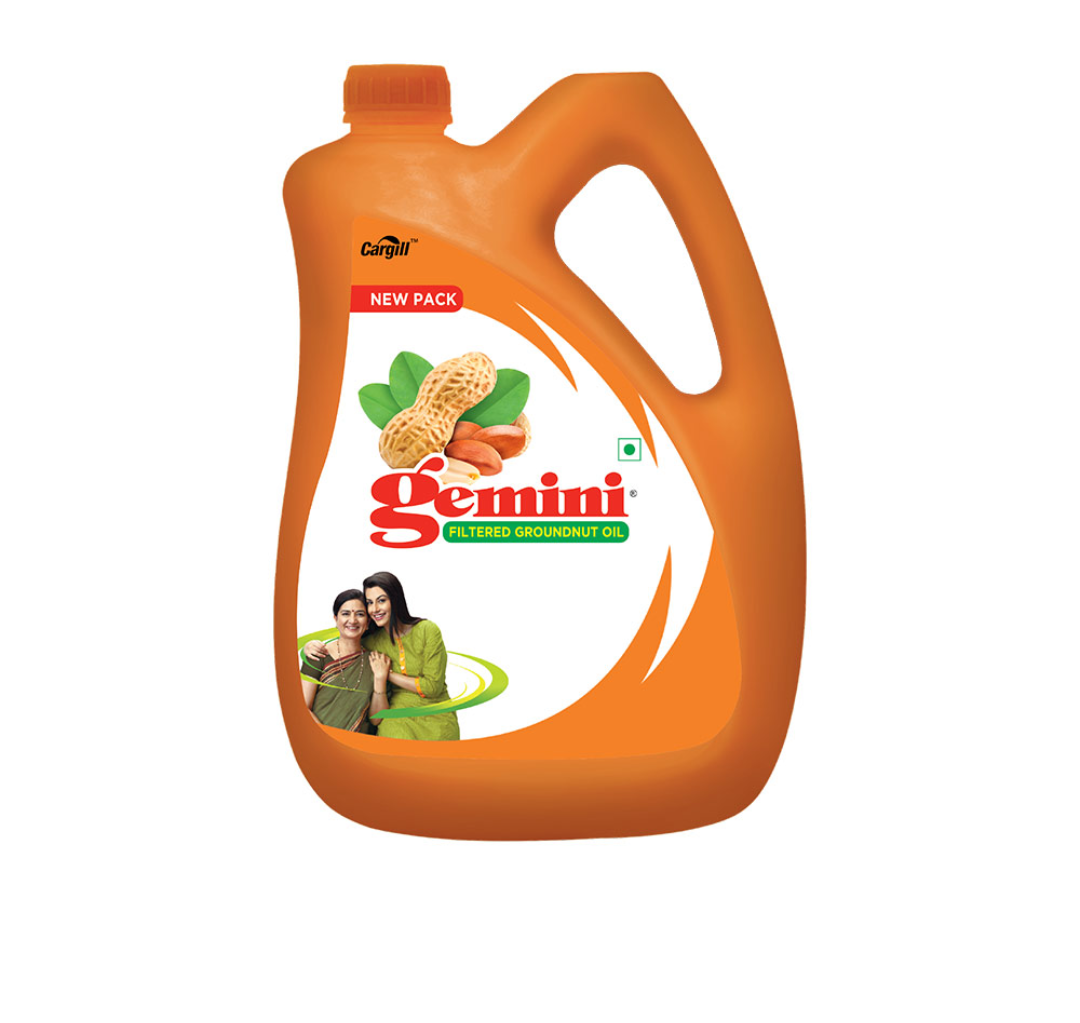 Gemini Filtered Groundnut Oil - 5 L  Jar