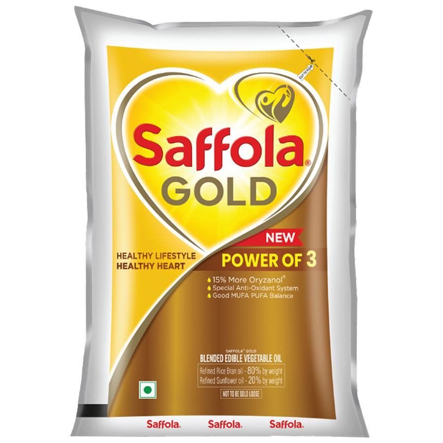 Saffola Gold Refined Oil - 910 g