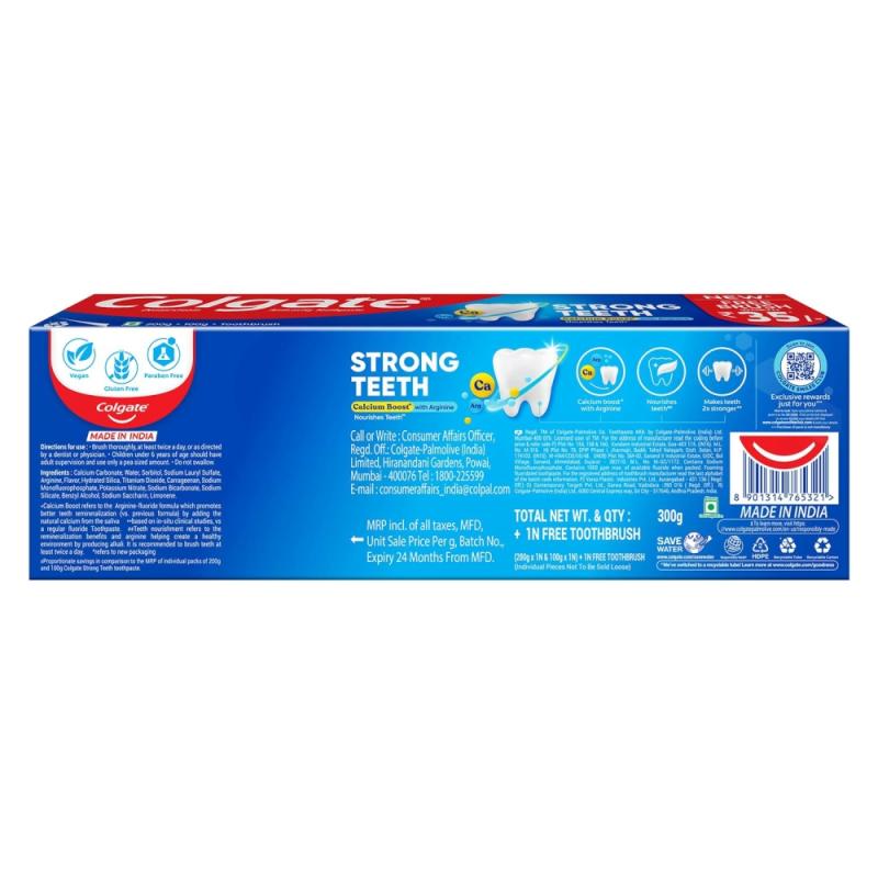 Colgate Strong Teeth - With Amino Shakti - 300 g