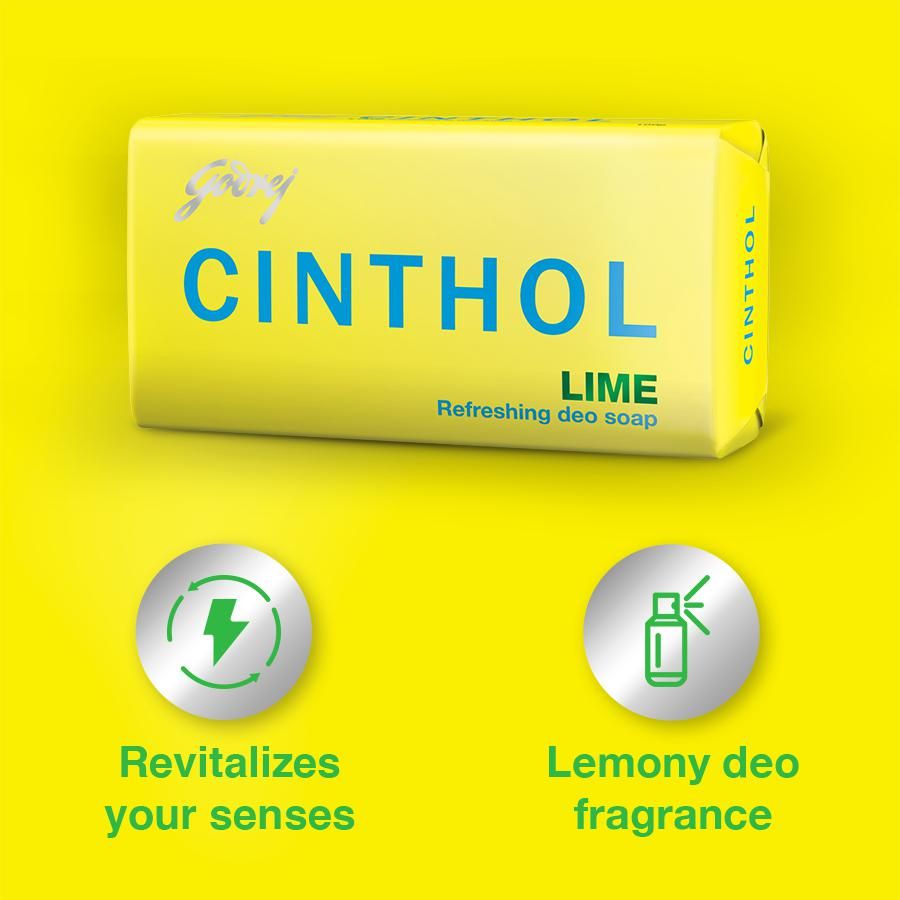 Cinthol Lime Soap - 4x100 g