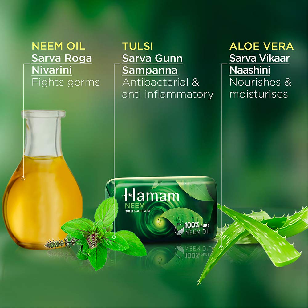 Hamam Soap - Neem Tulsi and Aloevera - 100 g