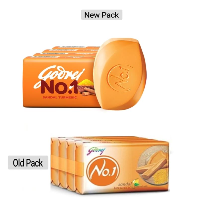 Godrej No.1 Sandal & Turmeric Soap - 5x100 g