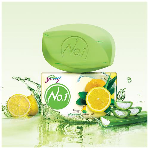 Godrej No.1 Lime & Aloe Vera Soap - 4x150 g