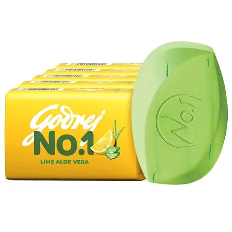 Godrej No.1 Lime & Aloe Vera Soap - 5x100g