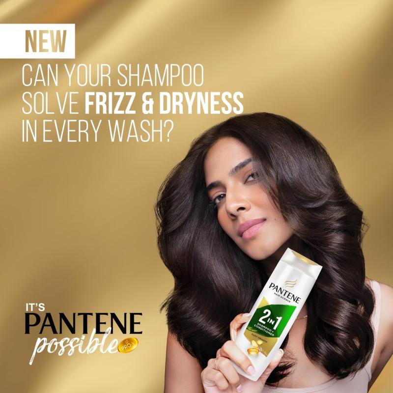 Pantene 2-In-1 Silky Smooth Care Shampoo + Conditioner - 180 ml