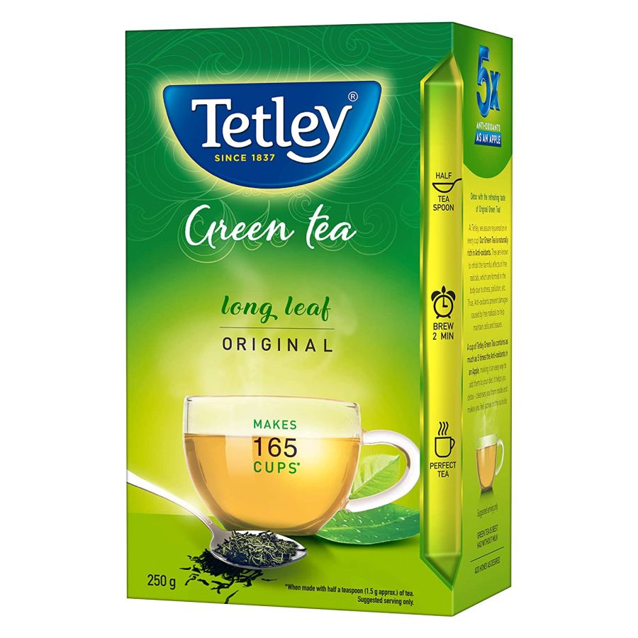 Tetley Green Tea - Long Leaf Original - 250 g