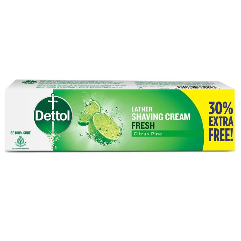 Dettol Lather Shaving Cream - Fresh - 78 g