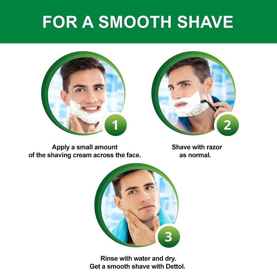 Dettol Lather Shaving Cream - Fresh - 78 g