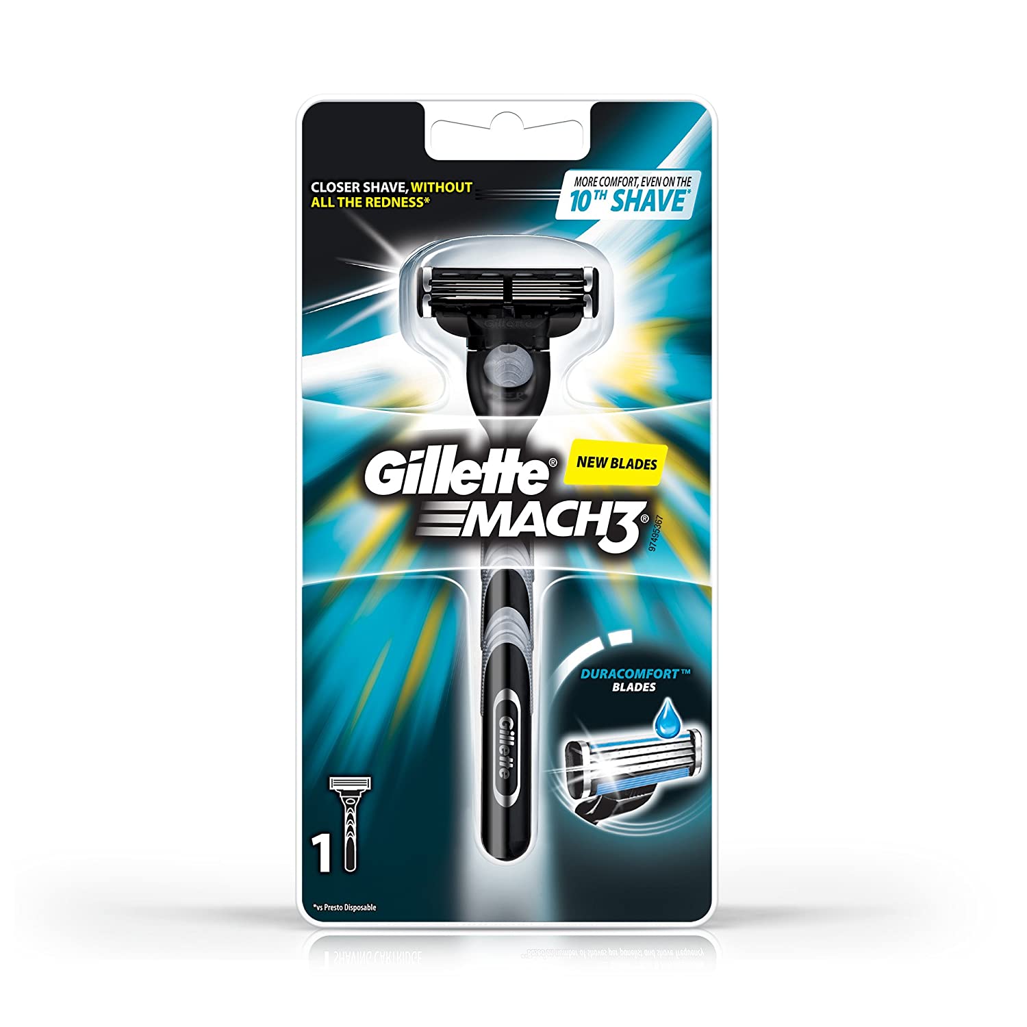 Gillette Mach3 Manual Shaving Razor - 1 pcs