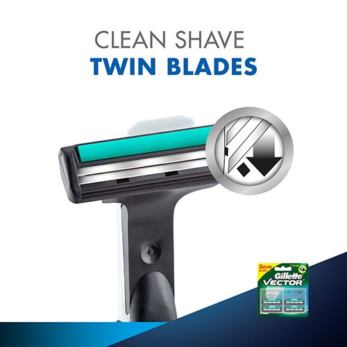 Gillette Vector Cartridges - 4 pcs