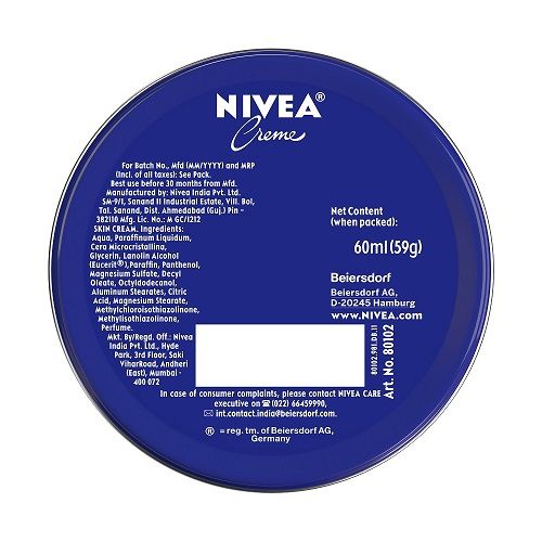 Nivea Blue Moisturiser Cream - 60 ml