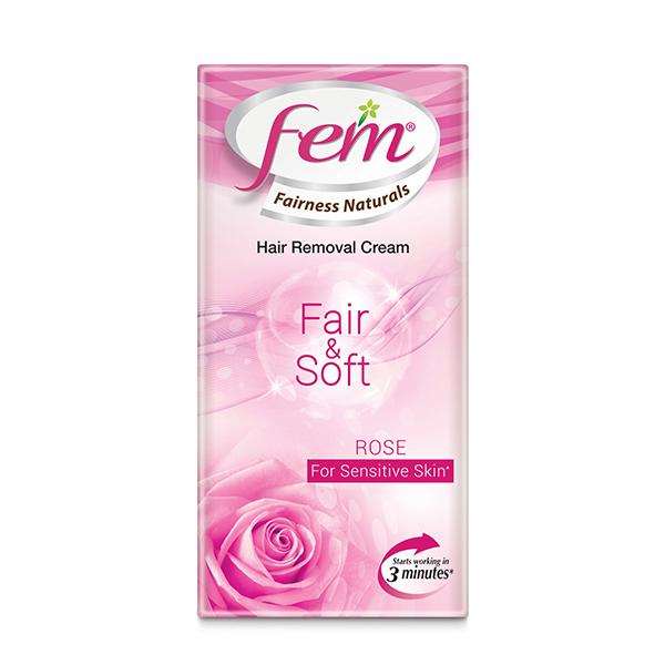 Fem Hair Removal Cream -Fair & Soft - Rose - 40 g