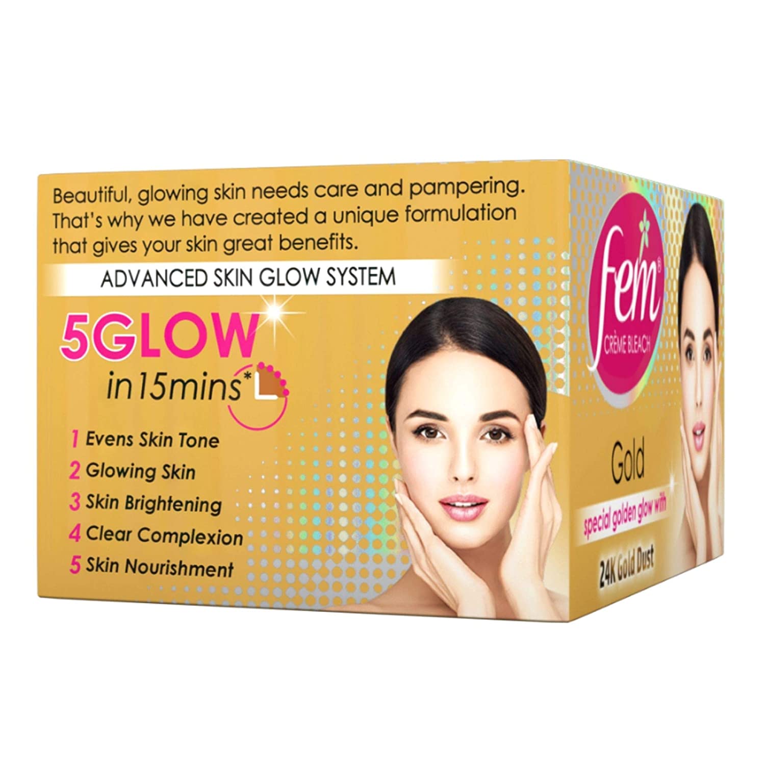 Fem Gold Creme Skin Bleach - Golden - 64 g