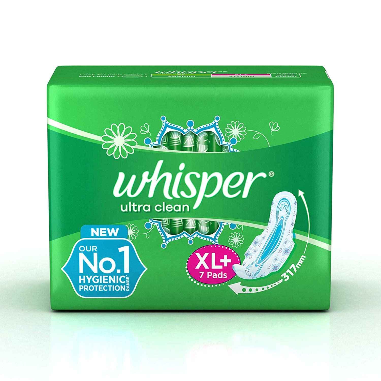 Whisper Ultra Clean Sanitary Pads - XL Plus - 7 pcs
