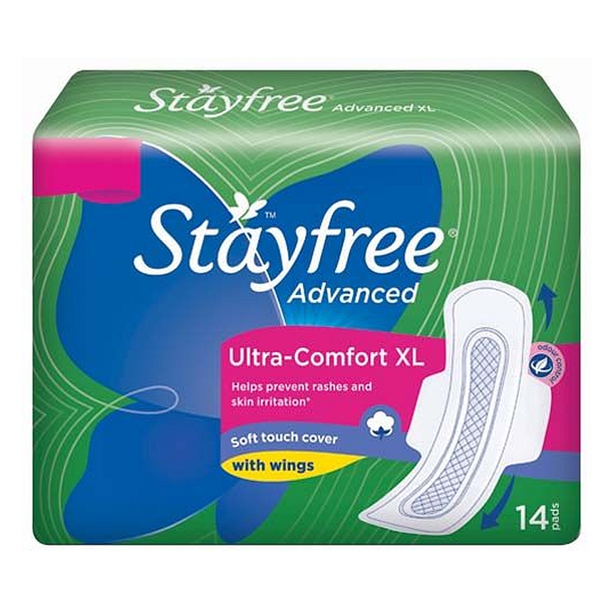 STAYFREE Advanced Ultra Comfort XL   Sanitary Pads - 14 pcs
