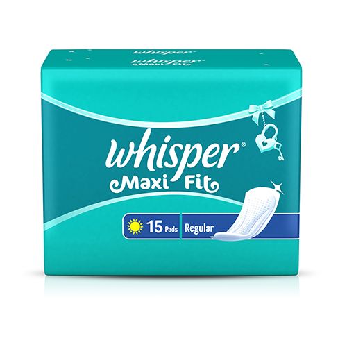 Whisper Sanitary Pads Maxi Fit Regular - 15 pcs