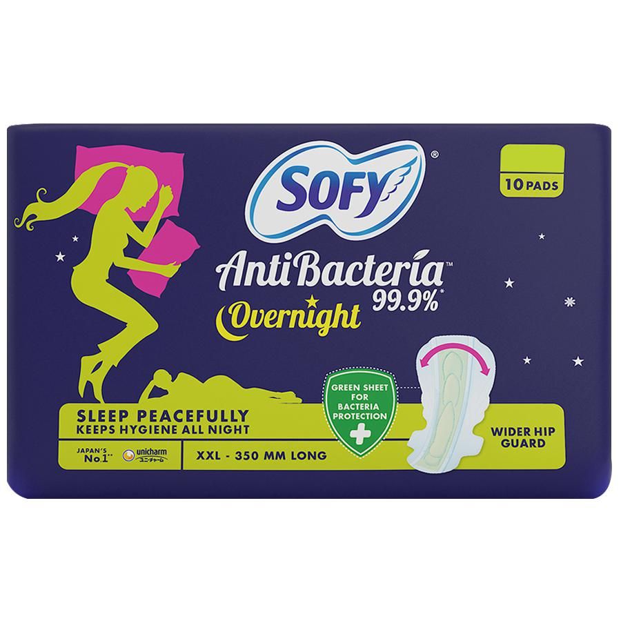 Sofy Antibacteria Overnight Pads - XXL - 10 pcs