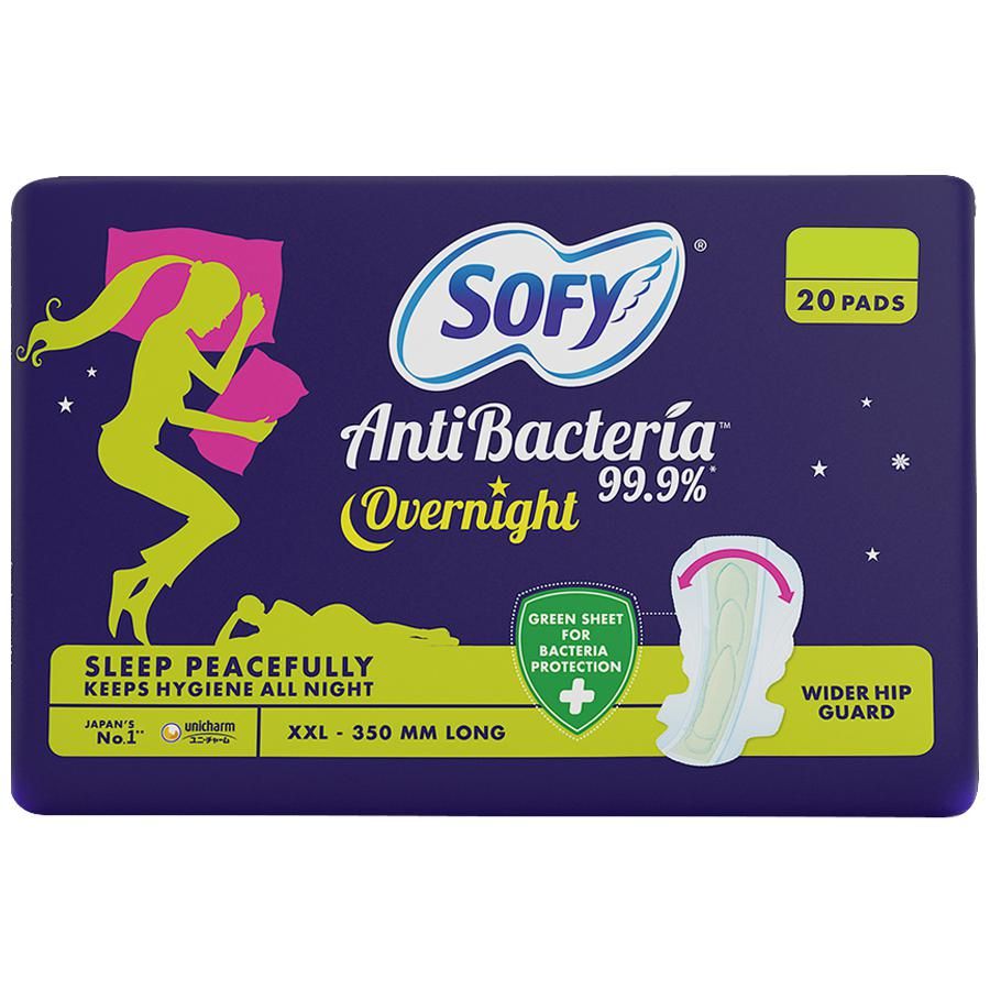 Sofy Antibacteria Overnight Pads - XXL - 20 pcs