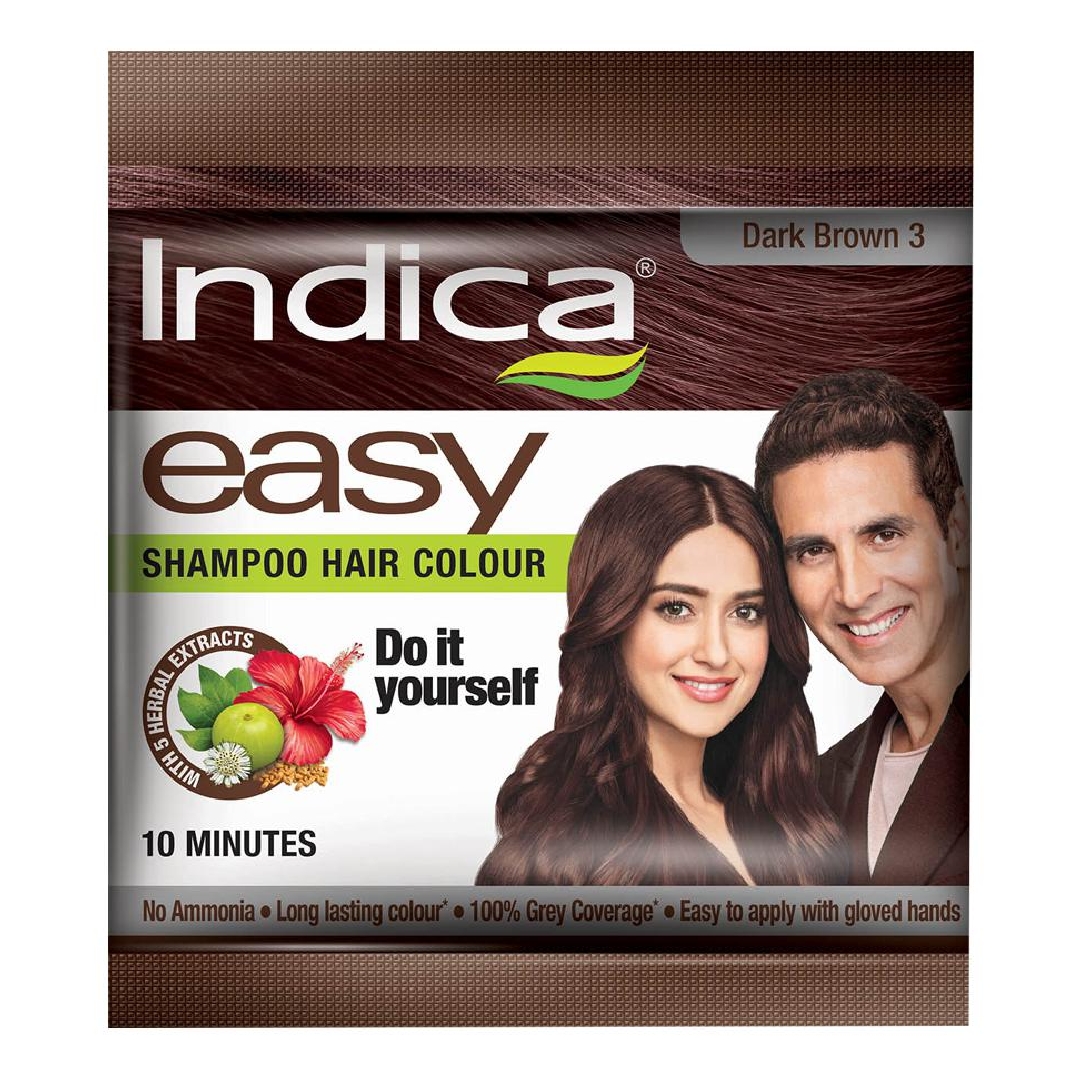 Indica Easy Hair Colour - (Dark Brown 3) - 25 ml