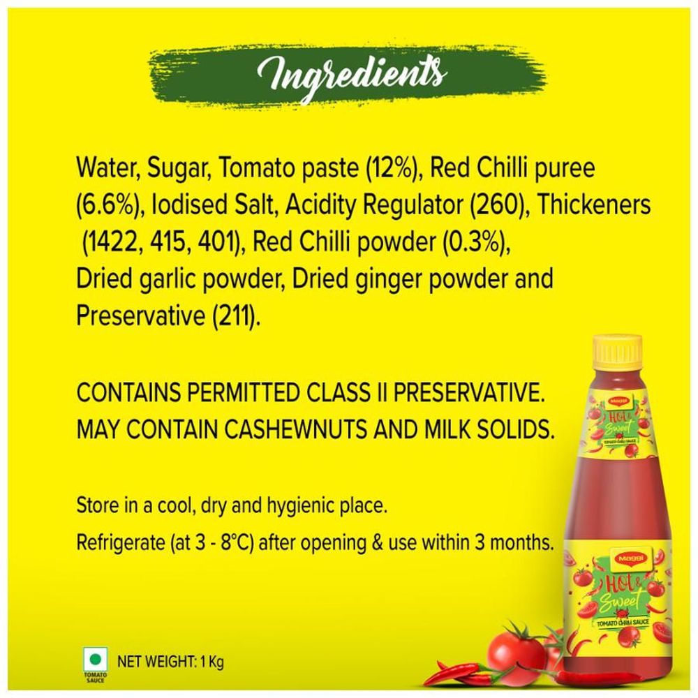 Maggi Hot & Sweet Tomato Chilli Sauce (Bottle) - 1 Kg