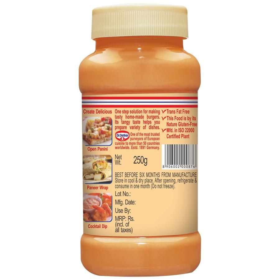 Dr. Oetker FunFoods Veg Mayonnaise Burger - 250 g