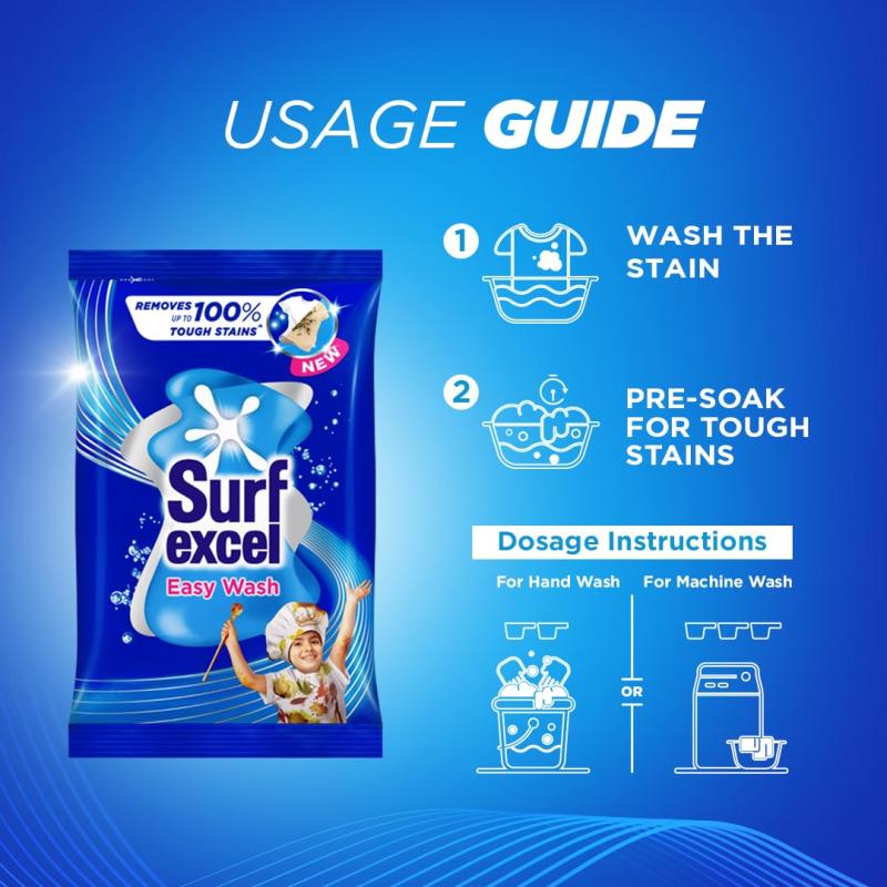 Surf Excel Easy Wash Detergent Powder - 3 kg