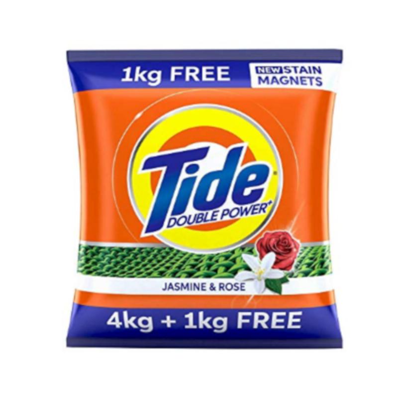 Tide Plus Double Power Detergent Powder-Jasmine & Rose - 5 kg