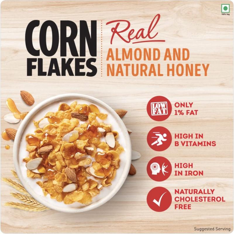 Kelloggs Corn Flakes With Real Almond & Honey - 1Kg