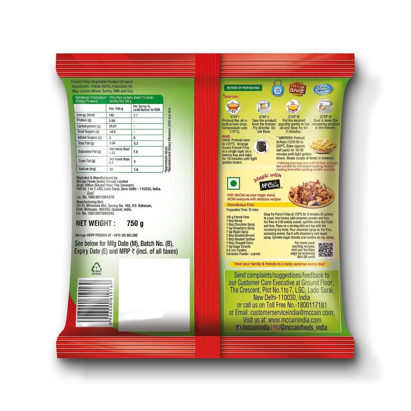 McCain French Fries - 750 g
