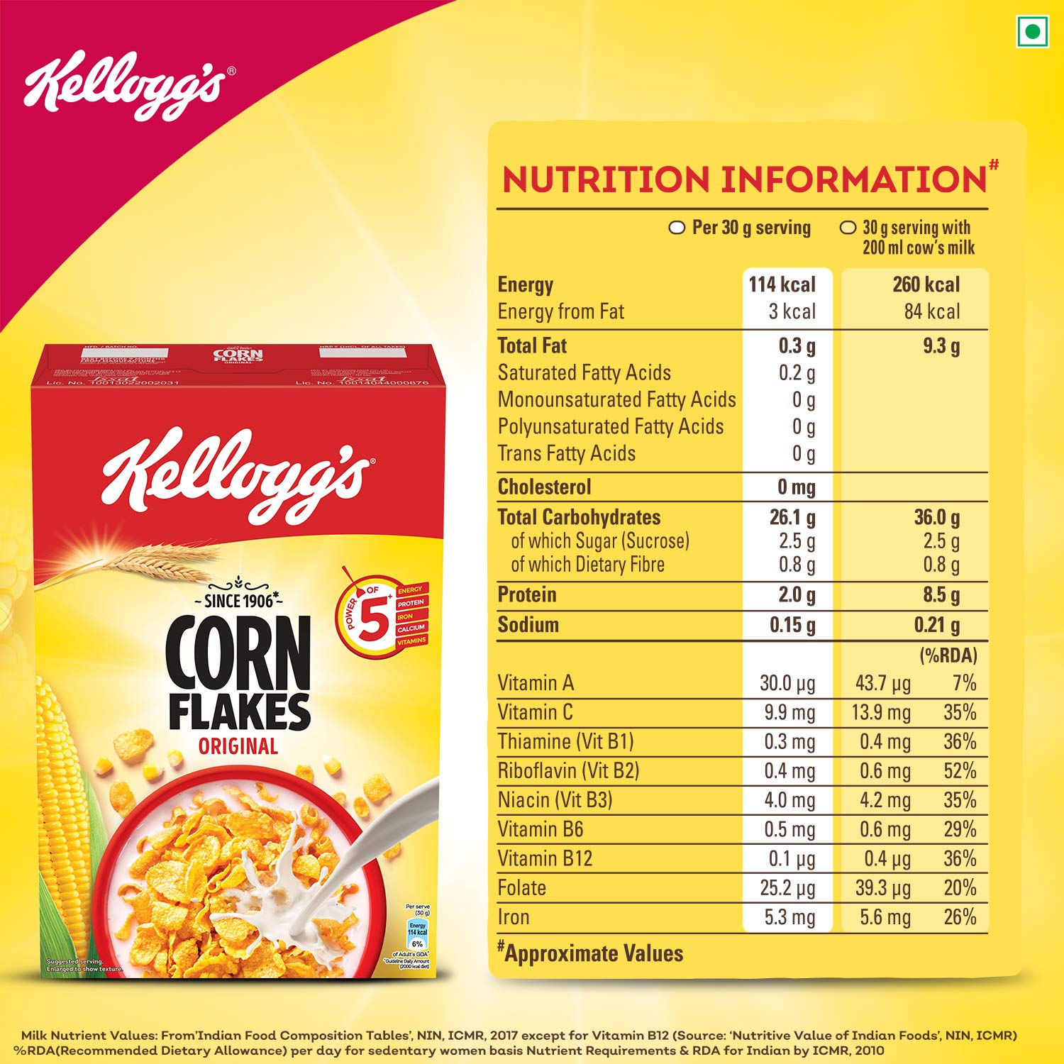 Kelloggs Corn Flakes Original - 100 g