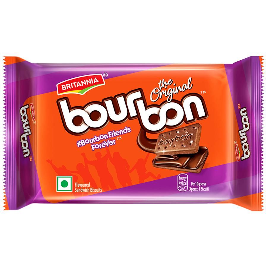 Britannia Bourbon Chocolate Cream Biscuits - 50 g