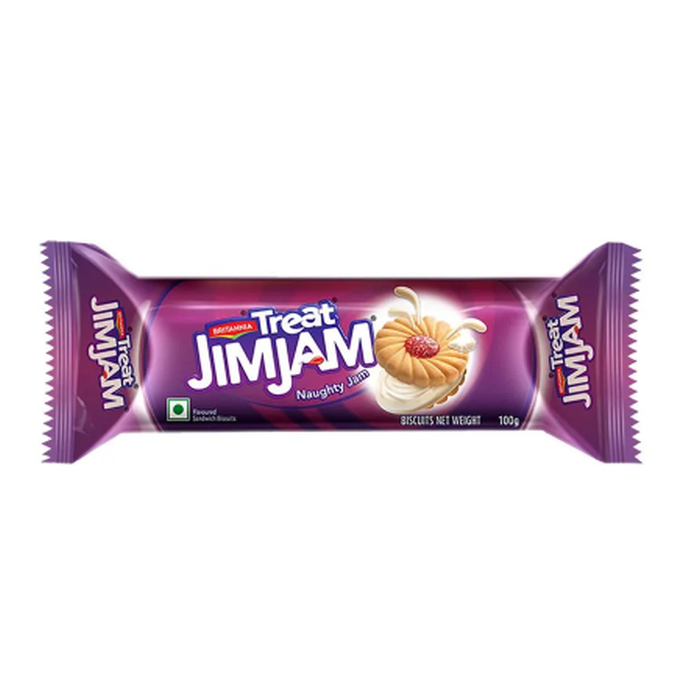 Britannia Treat Jim Jam Cream Biscuits - 92 g