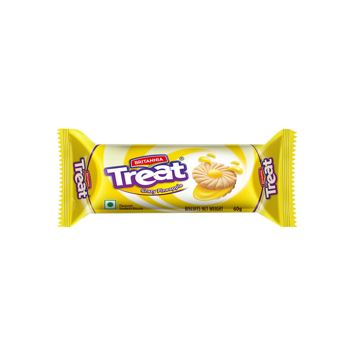 Britannia Treat - Crazy Pineapple Cream Biscuits - 60 g