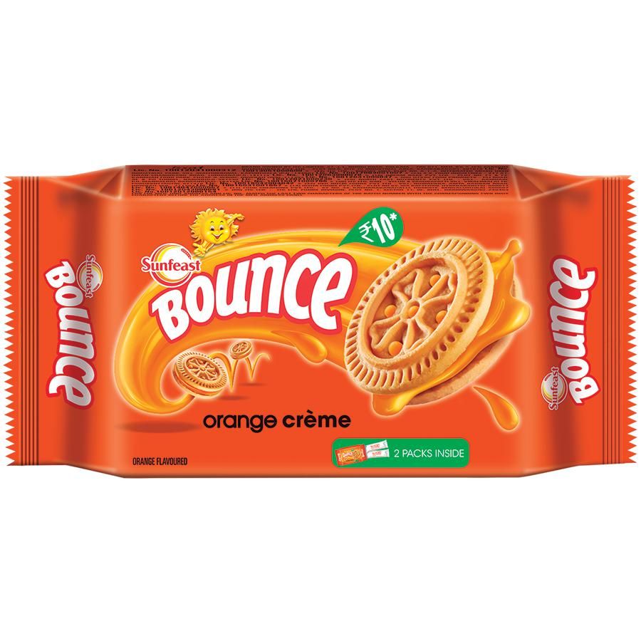 Sunfeast Bounce Biscuits - Orange Creme - 78 g