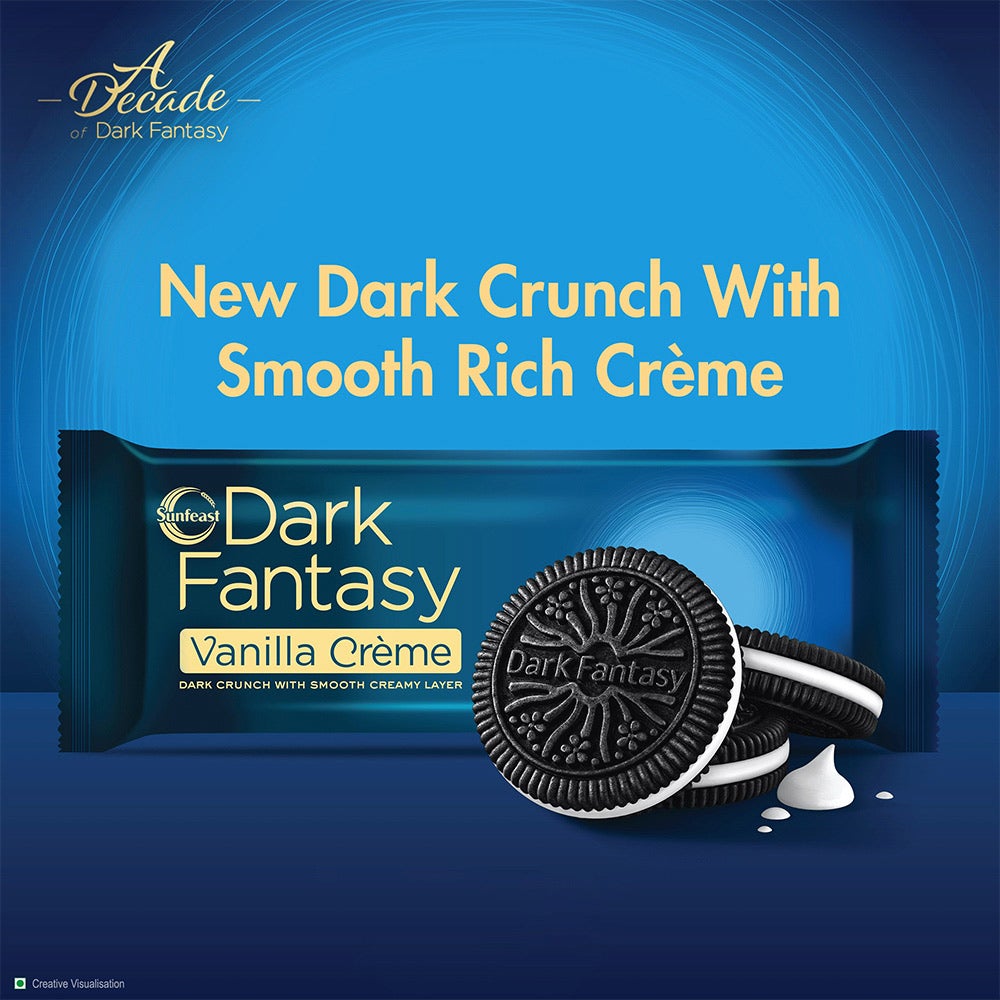 Sunfeast Dark Fantasy - Vanilla Cream - 100 g