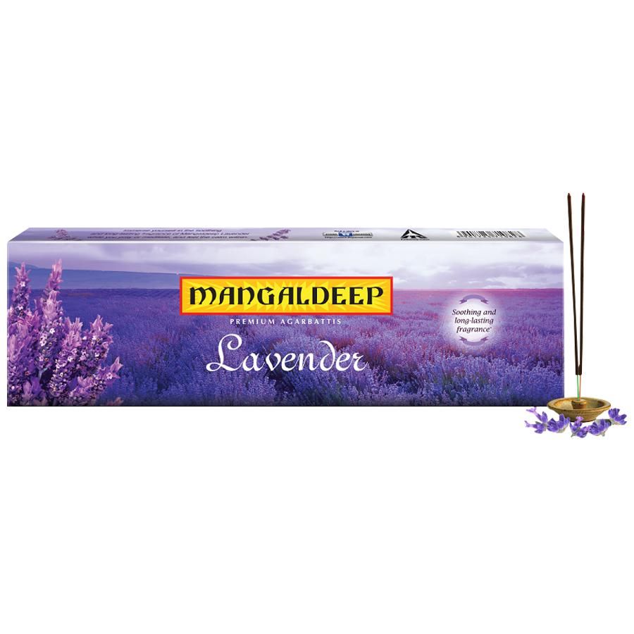 Mangaldeep Lavender Agarbatti - 76 Sticks - 1 PCS