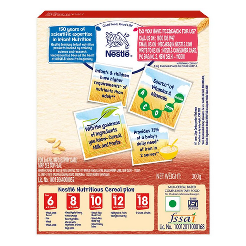 Nestle Cerelac with Milk Wheat Rice Mixed Fruit (From 10-12 Months) - 300 g