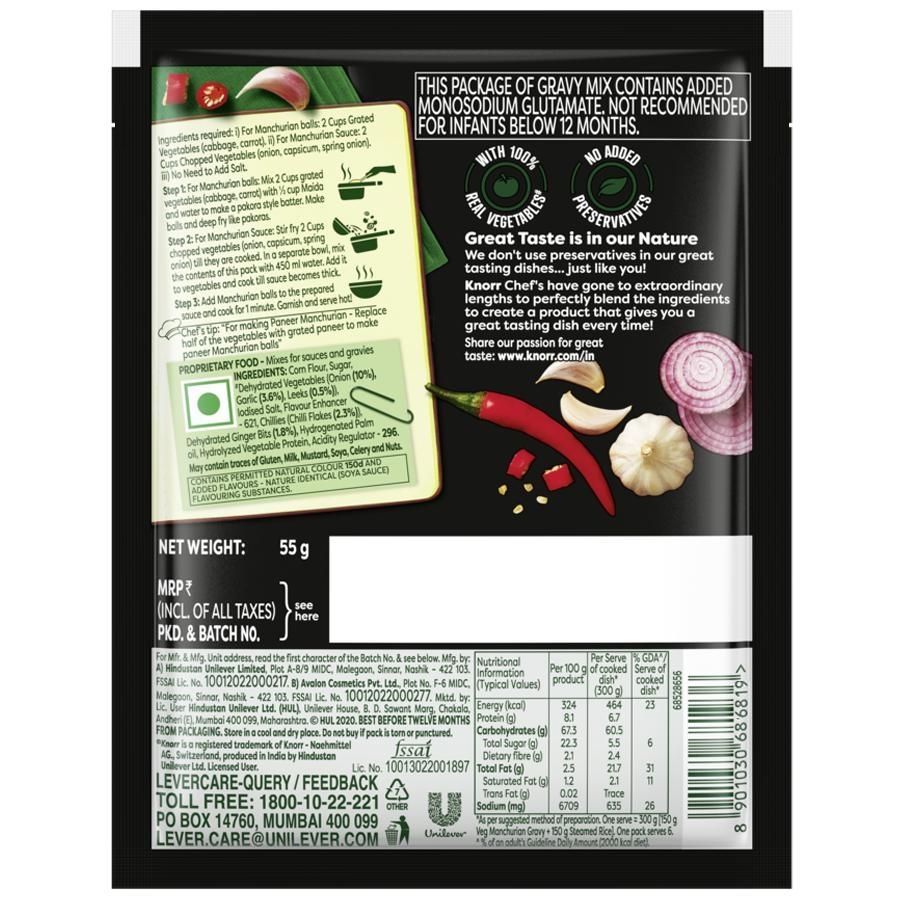 knorr Chinese Manchurian Gravy Mix - 55 g