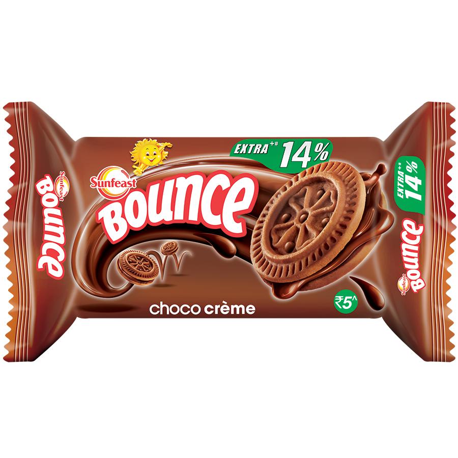 Sunfeast Bounce Biscuits - Choco Creme Cookies - 38 g