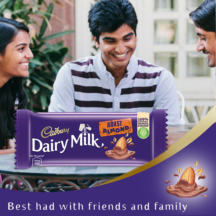 Cadbury Dairy Milk Roast Almond Chocolate - 36 g