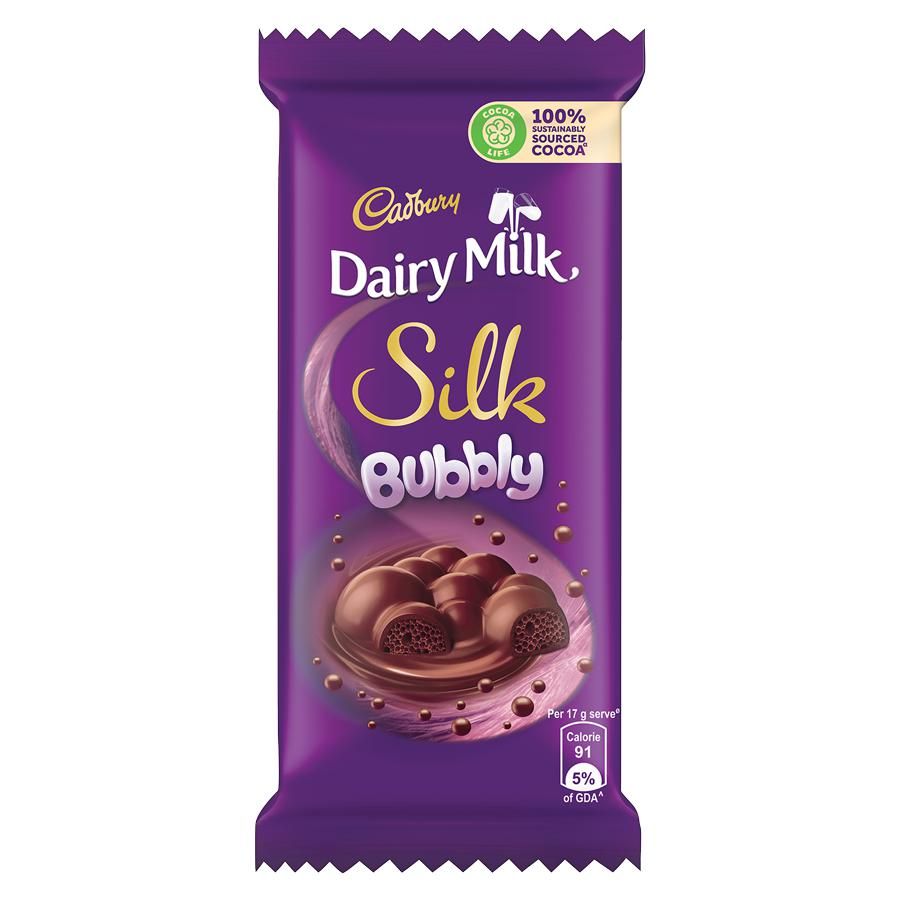 Cadbury Dairy Milk Silk Bubbly Chocolate - 50 g