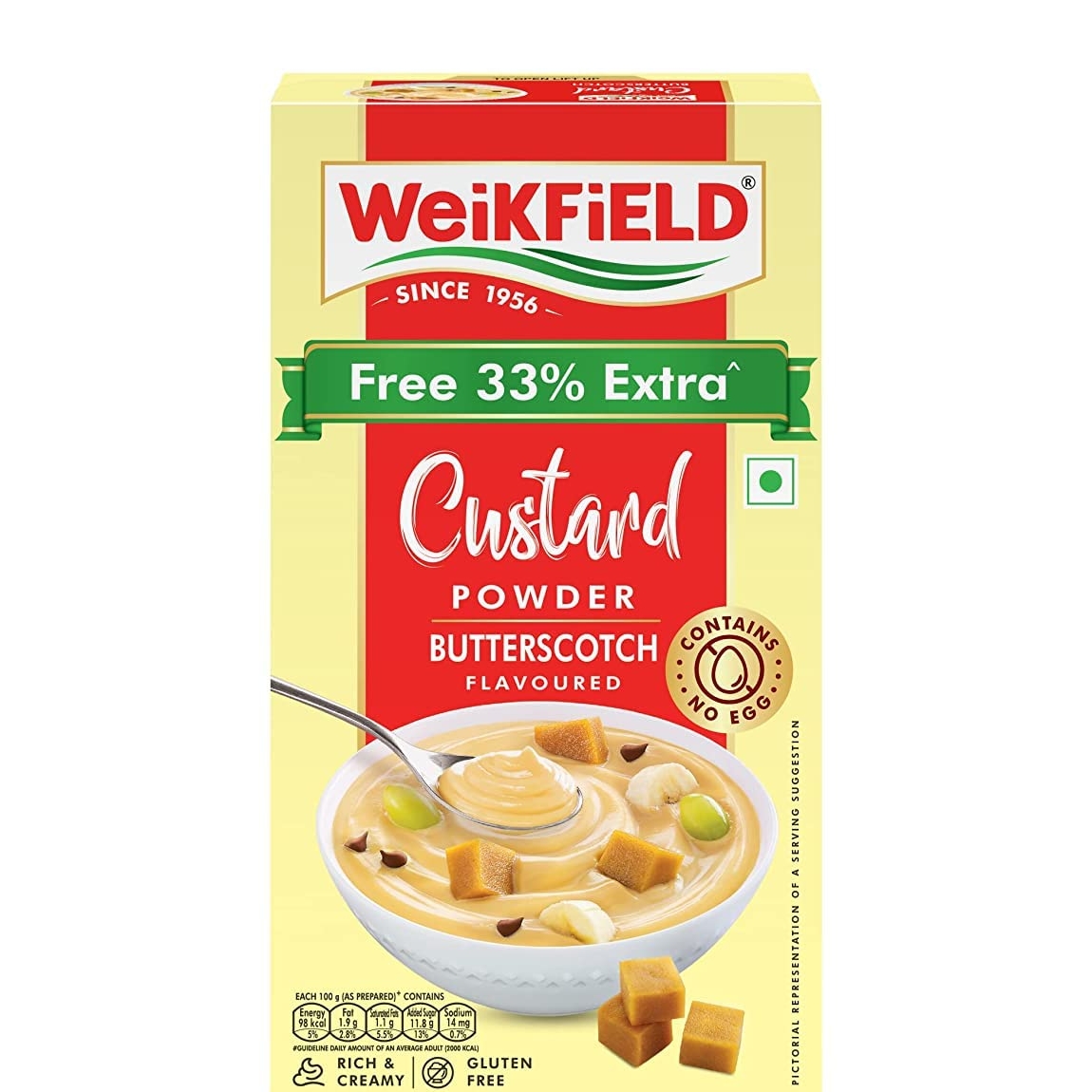 Weikfield Custard Powder - Butterscotch - 75g
