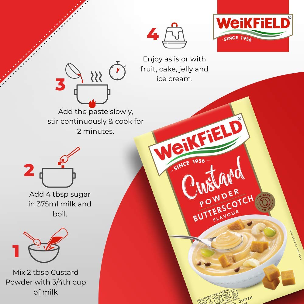 Weikfield Custard Powder - Butterscotch - 75g