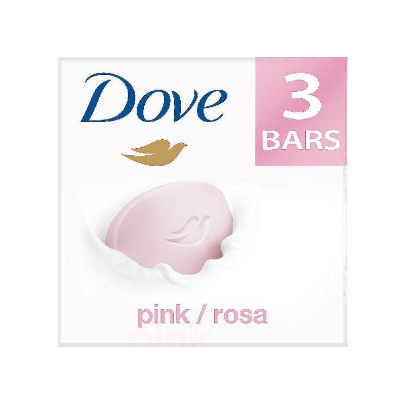Dove Pink Rose Bathing Soap - 3x125 g