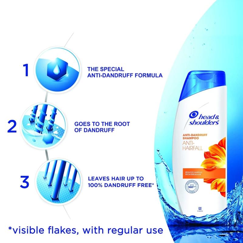 Head & Shoulders Anti-Hairfall & Anti-Dandruff Shampoo - 340 ml