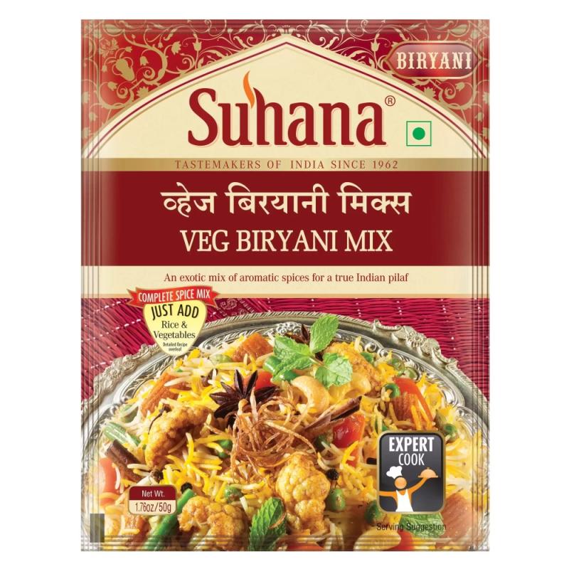 Suhana Veg Biryani Spice Mix - 50 g