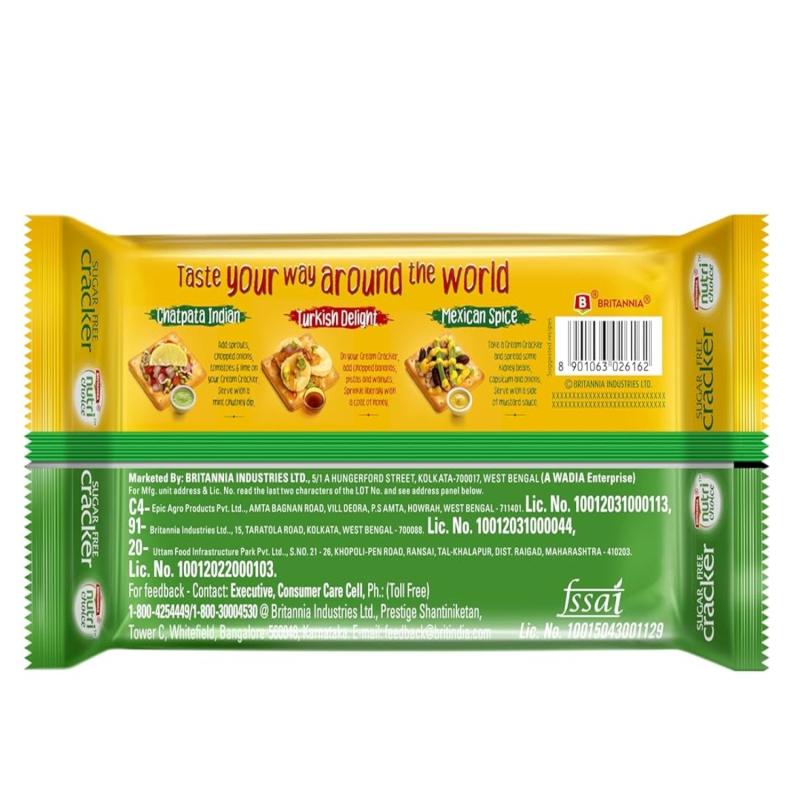 Britannia Nutri Choice-Sugar Free Cracker Biscuits - 300 g